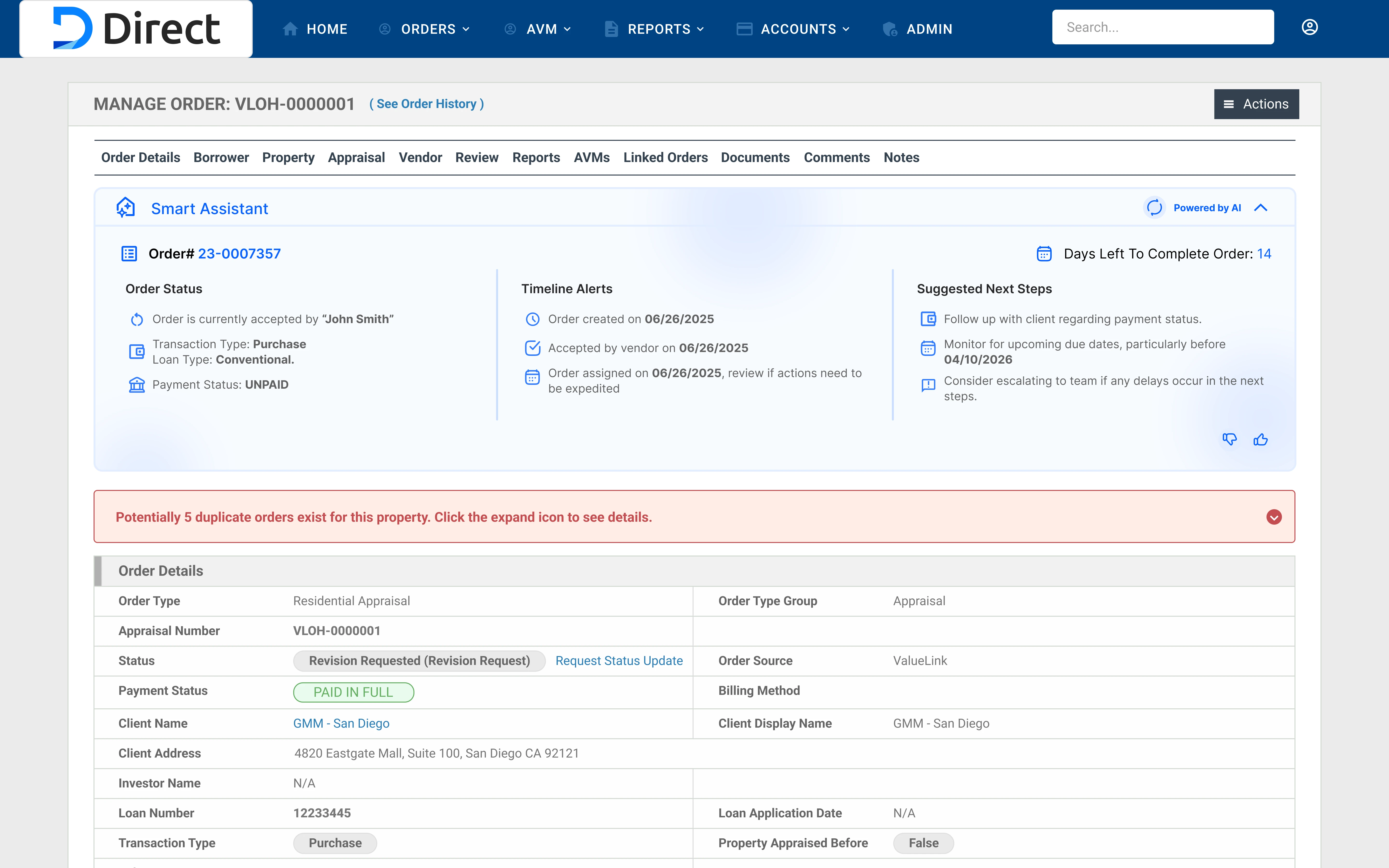 Rejected design — order summary box