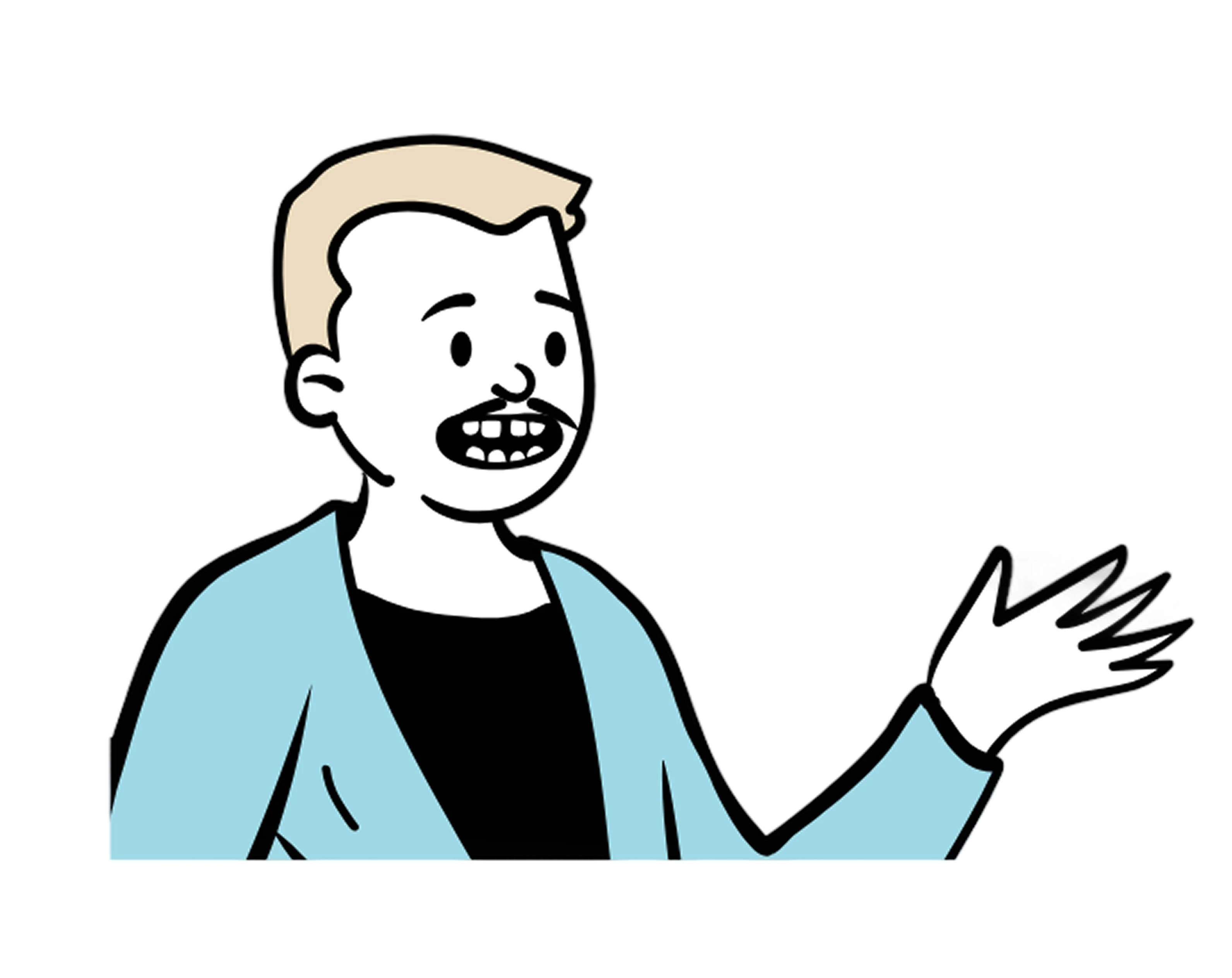 Manager discussing AI summary