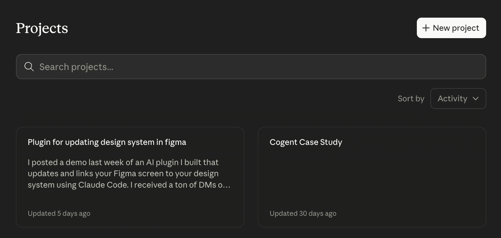 Claude Projects folder structure