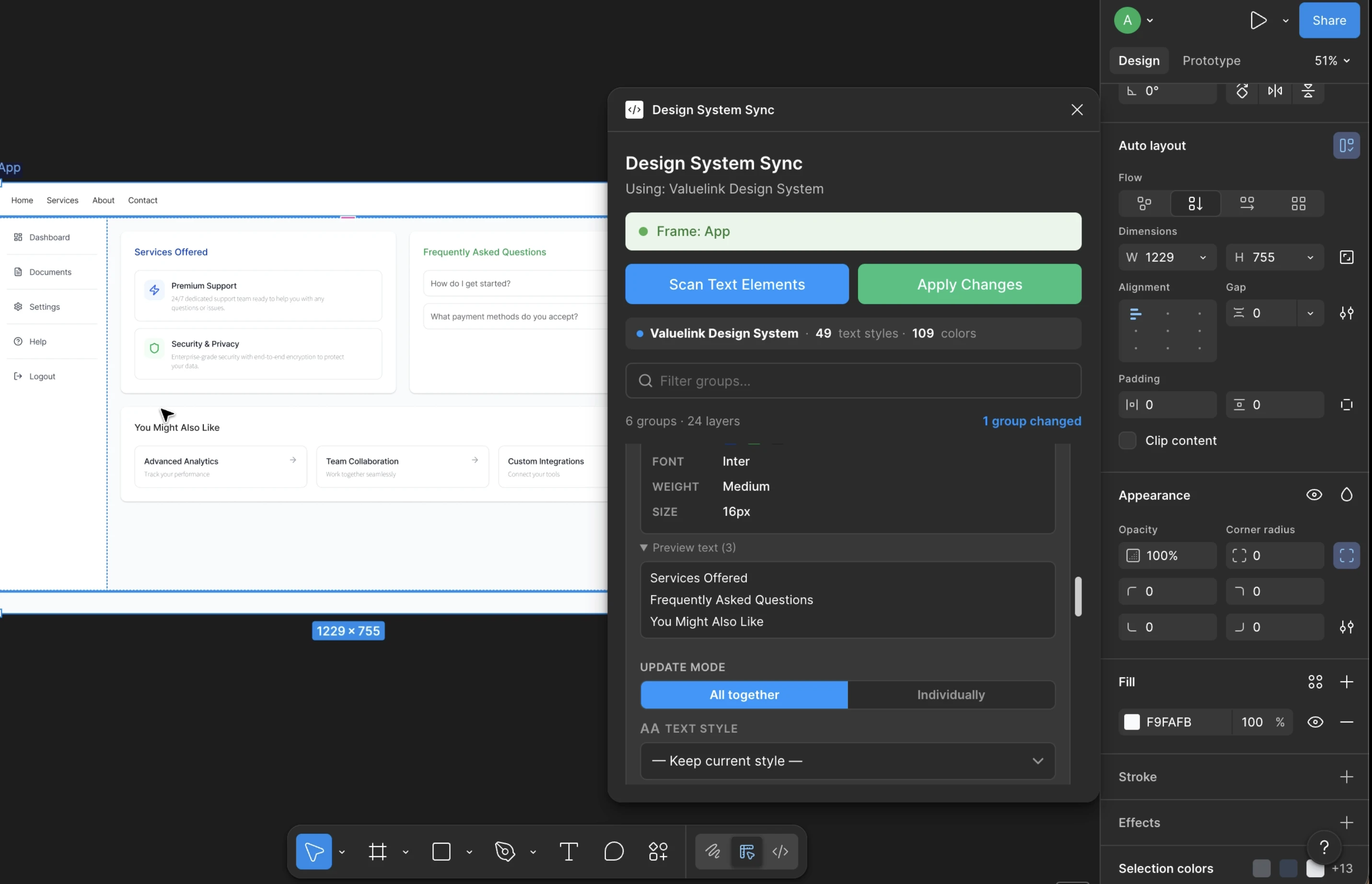 AI Figma Plugin interface